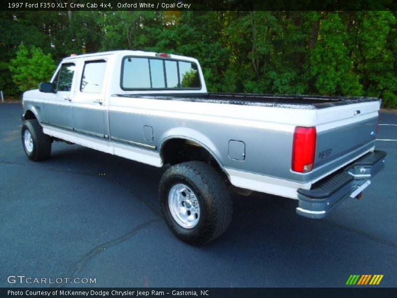 Oxford White / Opal Grey 1997 Ford F350 XLT Crew Cab 4x4