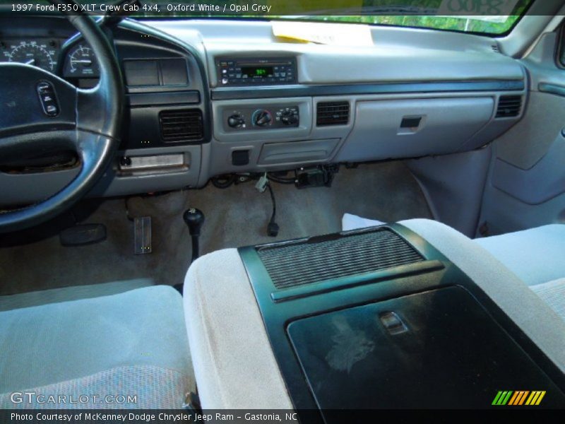 Oxford White / Opal Grey 1997 Ford F350 XLT Crew Cab 4x4