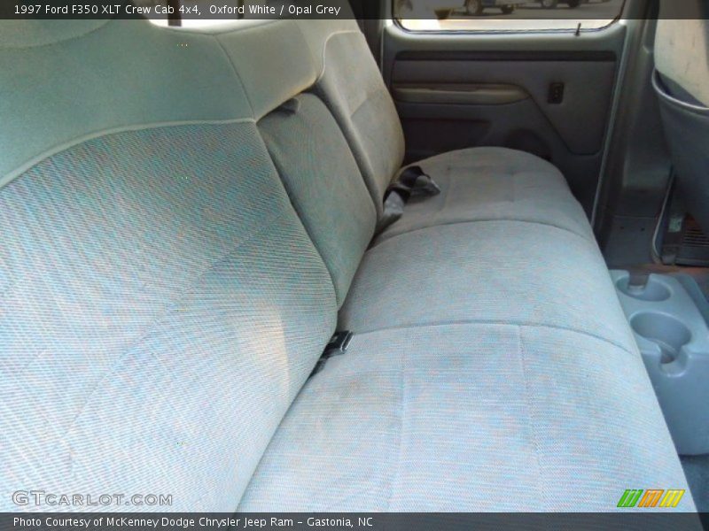 Oxford White / Opal Grey 1997 Ford F350 XLT Crew Cab 4x4