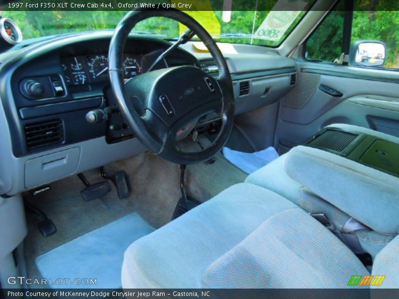 Opal Grey Interior - 1997 F350 XLT Crew Cab 4x4 