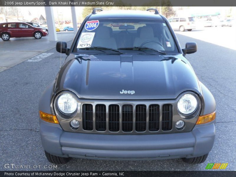 Dark Khaki Pearl / Medium Slate Gray 2006 Jeep Liberty Sport