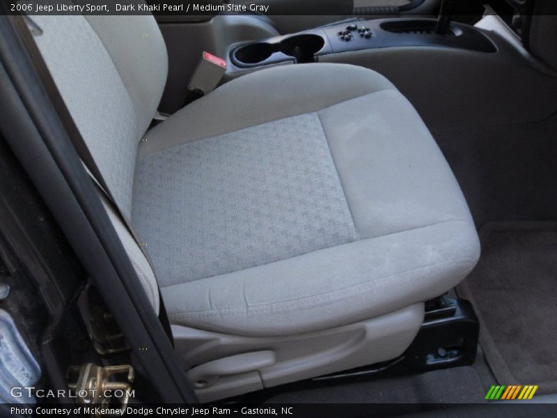 Dark Khaki Pearl / Medium Slate Gray 2006 Jeep Liberty Sport