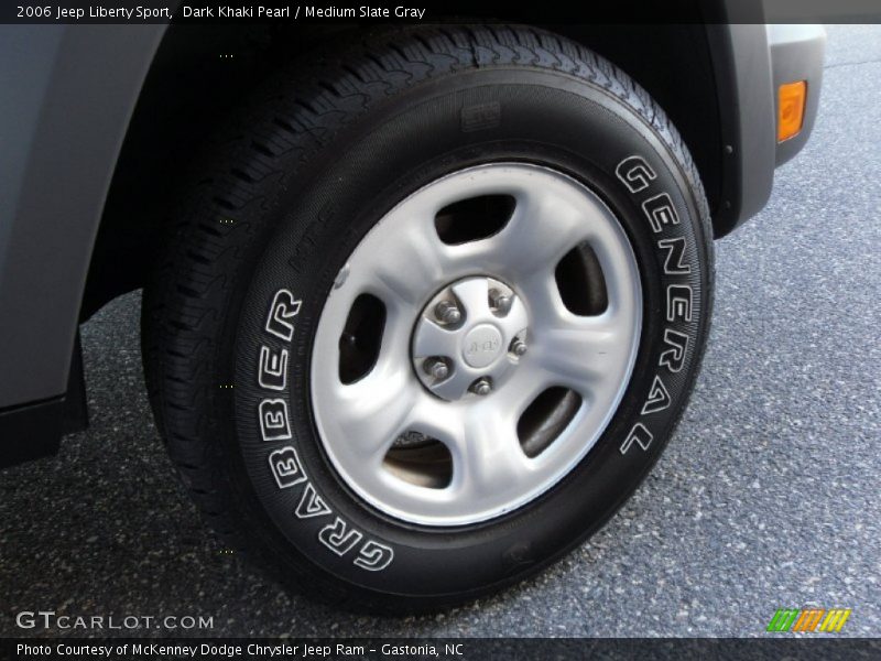 Dark Khaki Pearl / Medium Slate Gray 2006 Jeep Liberty Sport