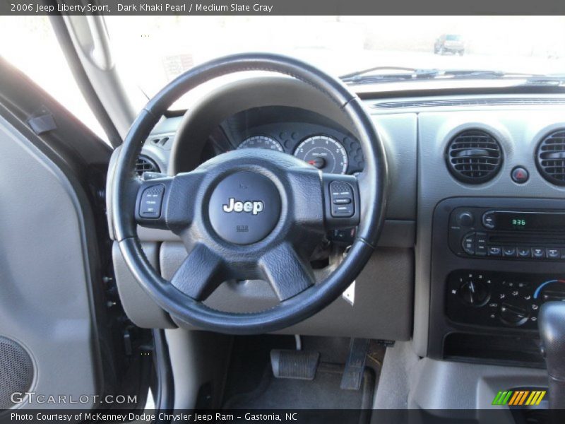 Dark Khaki Pearl / Medium Slate Gray 2006 Jeep Liberty Sport