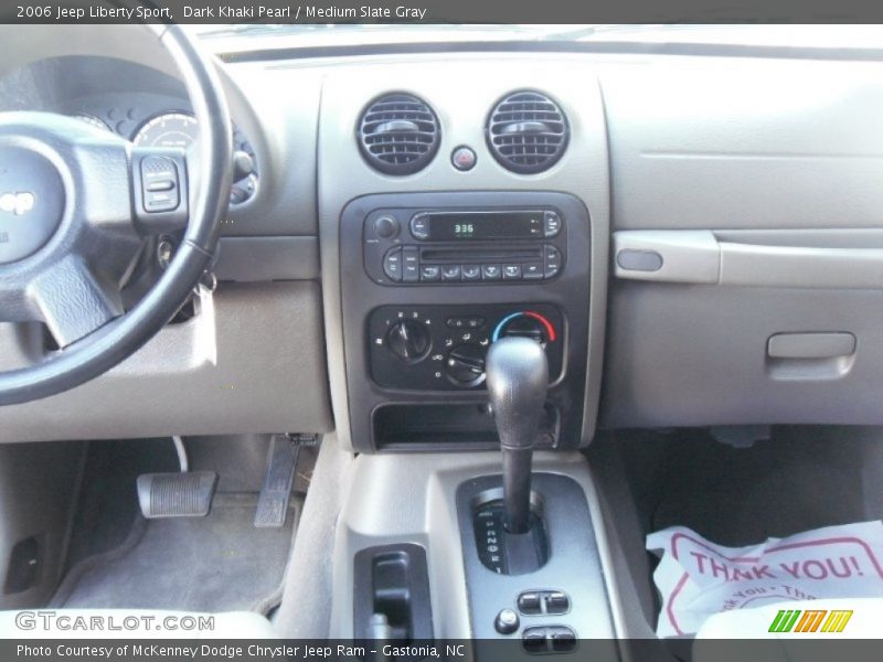 Dark Khaki Pearl / Medium Slate Gray 2006 Jeep Liberty Sport
