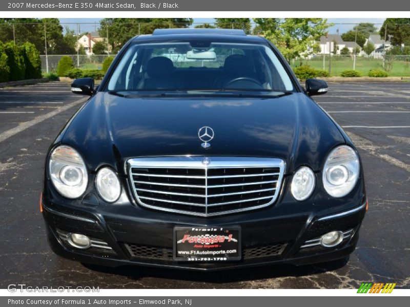 Black / Black 2007 Mercedes-Benz E 350 4Matic Sedan