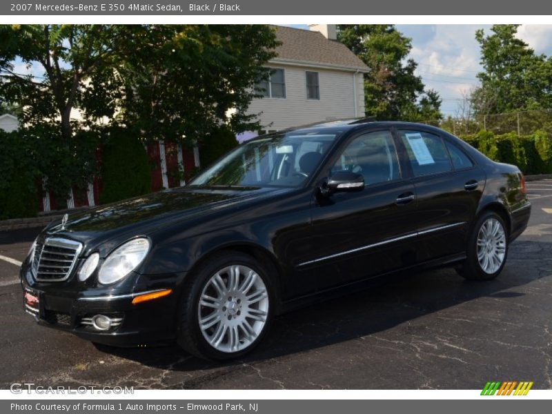 Black / Black 2007 Mercedes-Benz E 350 4Matic Sedan