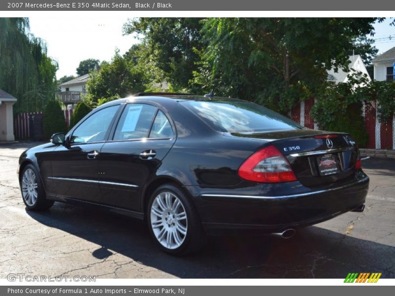 Black / Black 2007 Mercedes-Benz E 350 4Matic Sedan