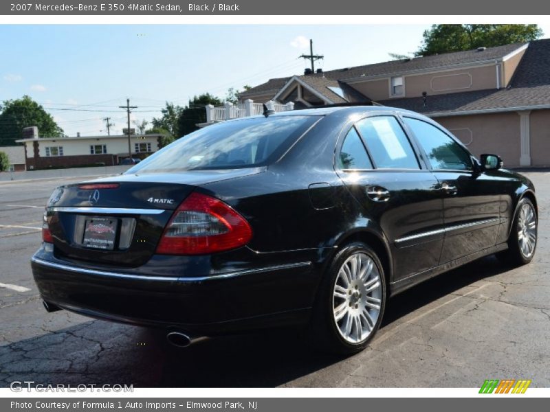 Black / Black 2007 Mercedes-Benz E 350 4Matic Sedan