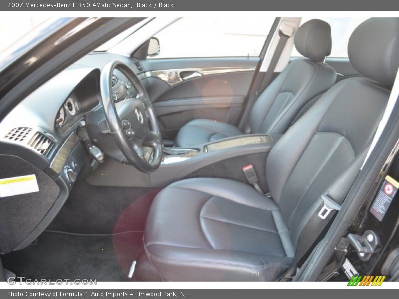 Black Interior - 2007 E 350 4Matic Sedan 