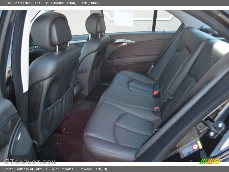 Rear Seat of 2007 E 350 4Matic Sedan