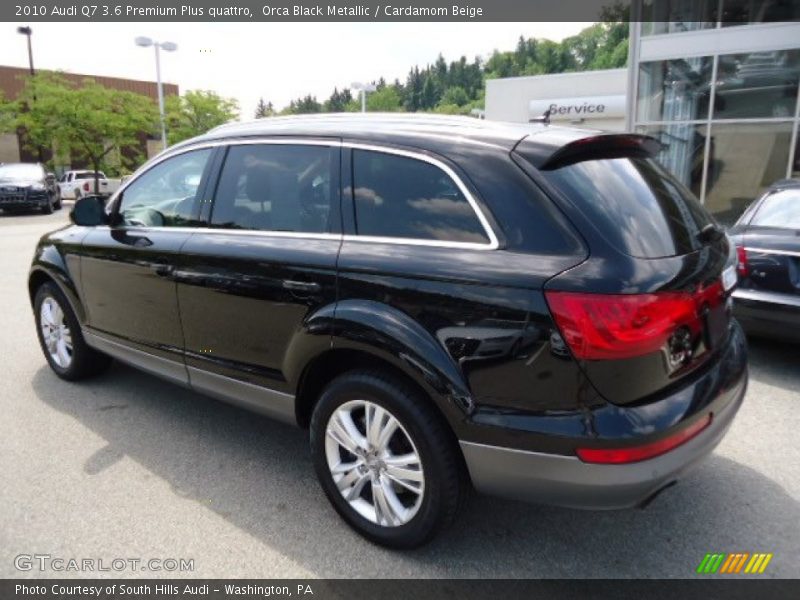 Orca Black Metallic / Cardamom Beige 2010 Audi Q7 3.6 Premium Plus quattro