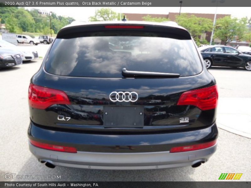 Orca Black Metallic / Cardamom Beige 2010 Audi Q7 3.6 Premium Plus quattro