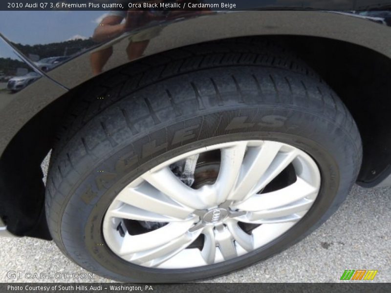 Orca Black Metallic / Cardamom Beige 2010 Audi Q7 3.6 Premium Plus quattro