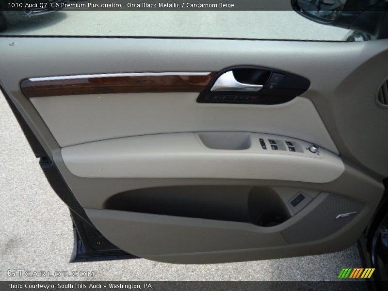 Orca Black Metallic / Cardamom Beige 2010 Audi Q7 3.6 Premium Plus quattro