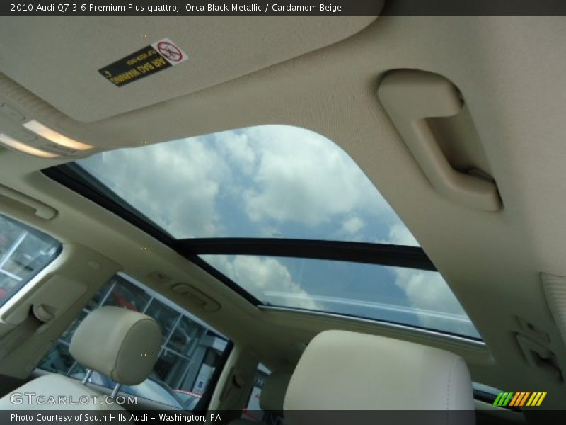 Orca Black Metallic / Cardamom Beige 2010 Audi Q7 3.6 Premium Plus quattro