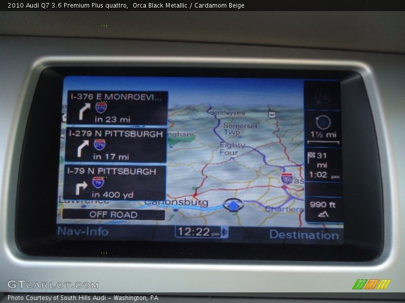 Orca Black Metallic / Cardamom Beige 2010 Audi Q7 3.6 Premium Plus quattro