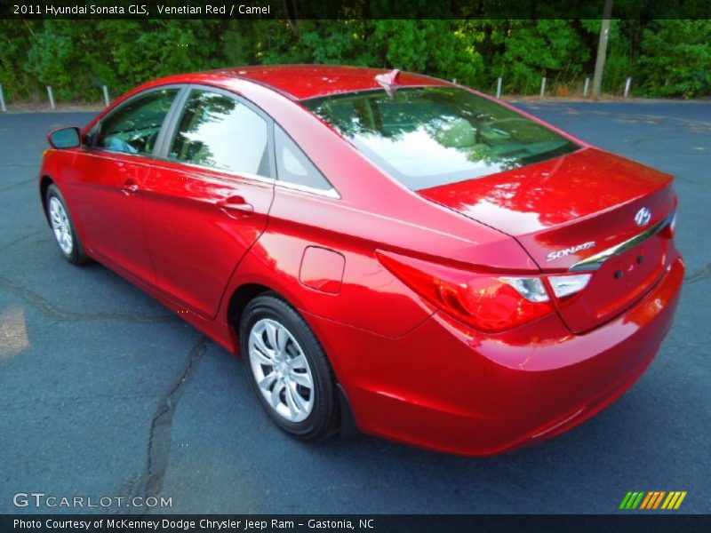 Venetian Red / Camel 2011 Hyundai Sonata GLS