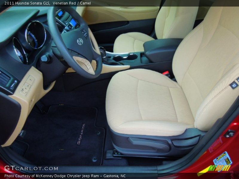 Venetian Red / Camel 2011 Hyundai Sonata GLS