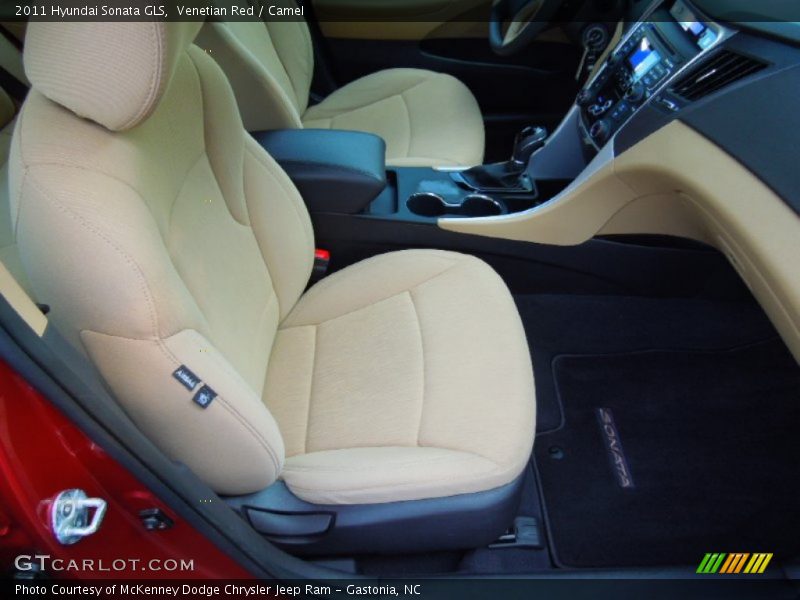 Venetian Red / Camel 2011 Hyundai Sonata GLS