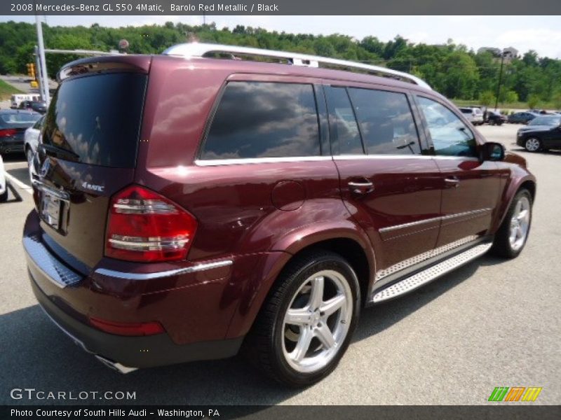 Barolo Red Metallic / Black 2008 Mercedes-Benz GL 550 4Matic