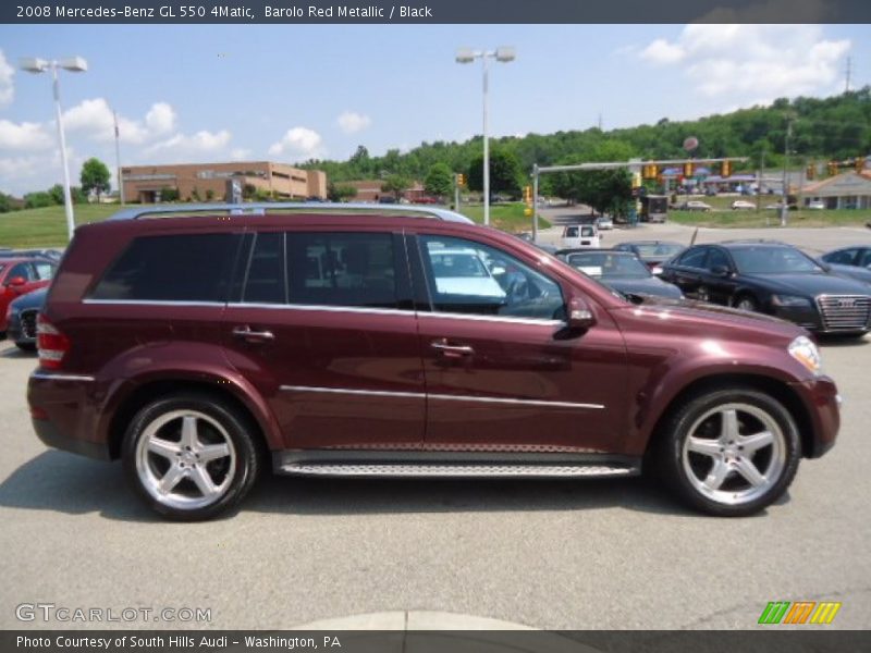 Barolo Red Metallic / Black 2008 Mercedes-Benz GL 550 4Matic