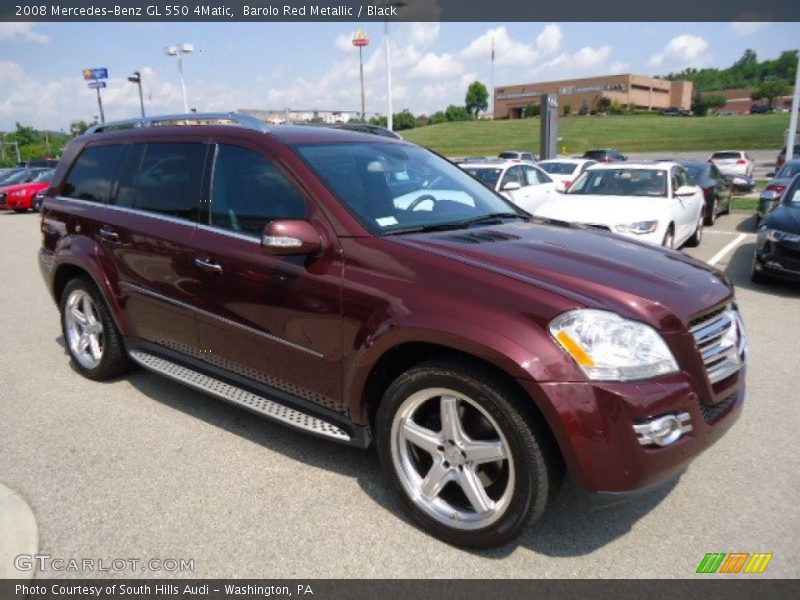 Barolo Red Metallic / Black 2008 Mercedes-Benz GL 550 4Matic