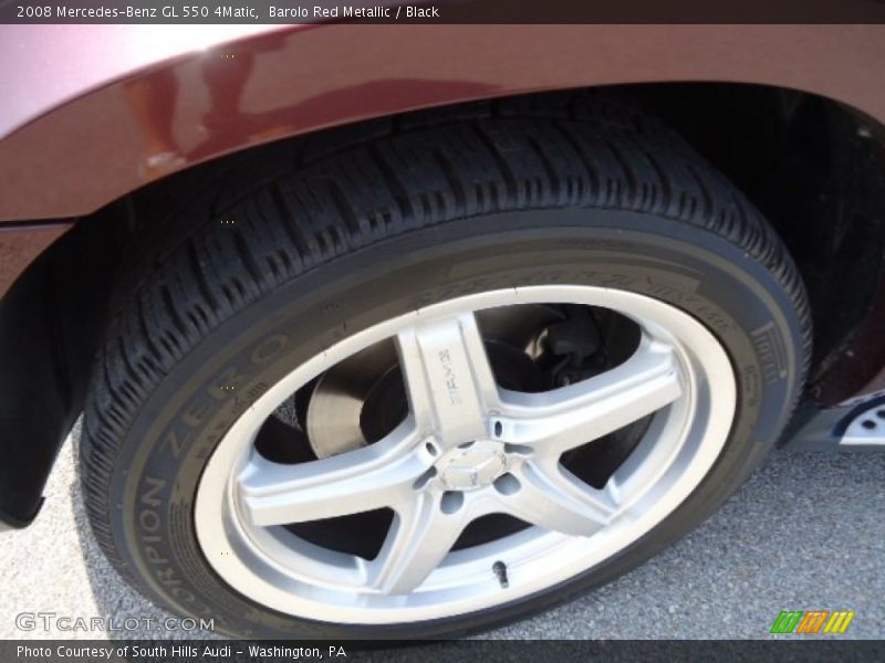 Barolo Red Metallic / Black 2008 Mercedes-Benz GL 550 4Matic