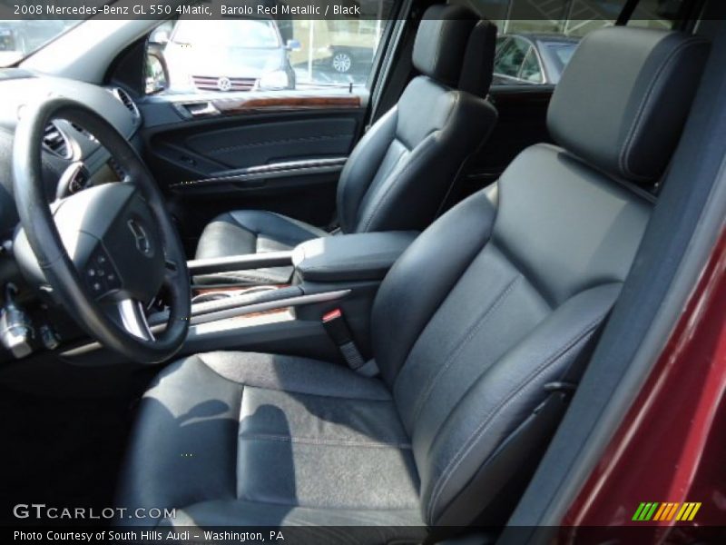 Barolo Red Metallic / Black 2008 Mercedes-Benz GL 550 4Matic