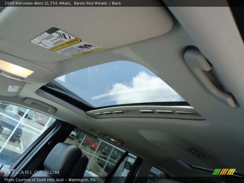 Barolo Red Metallic / Black 2008 Mercedes-Benz GL 550 4Matic