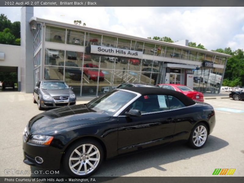 Brilliant Black / Black 2012 Audi A5 2.0T Cabriolet
