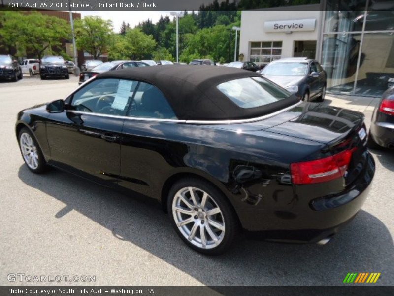 Brilliant Black / Black 2012 Audi A5 2.0T Cabriolet