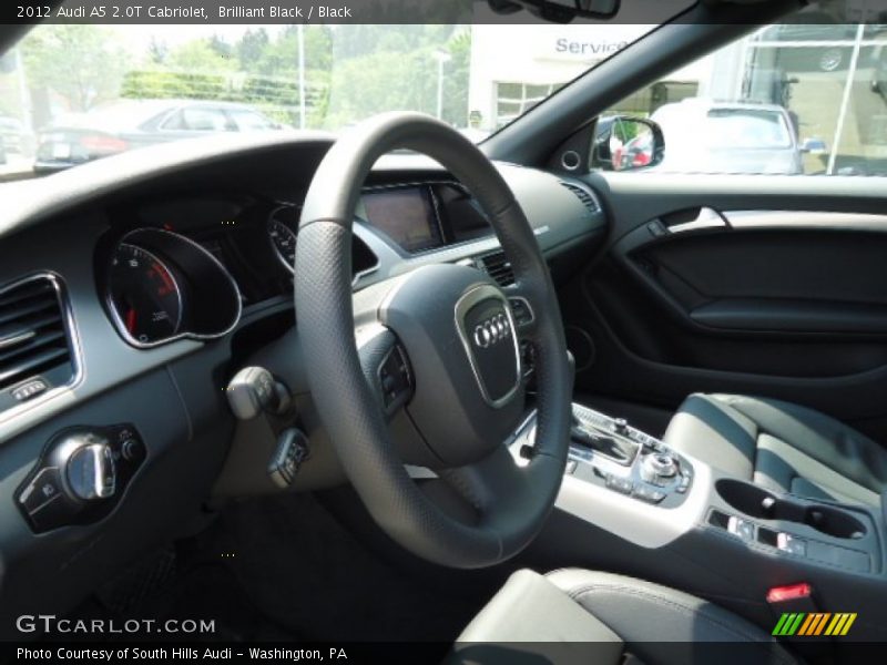Brilliant Black / Black 2012 Audi A5 2.0T Cabriolet