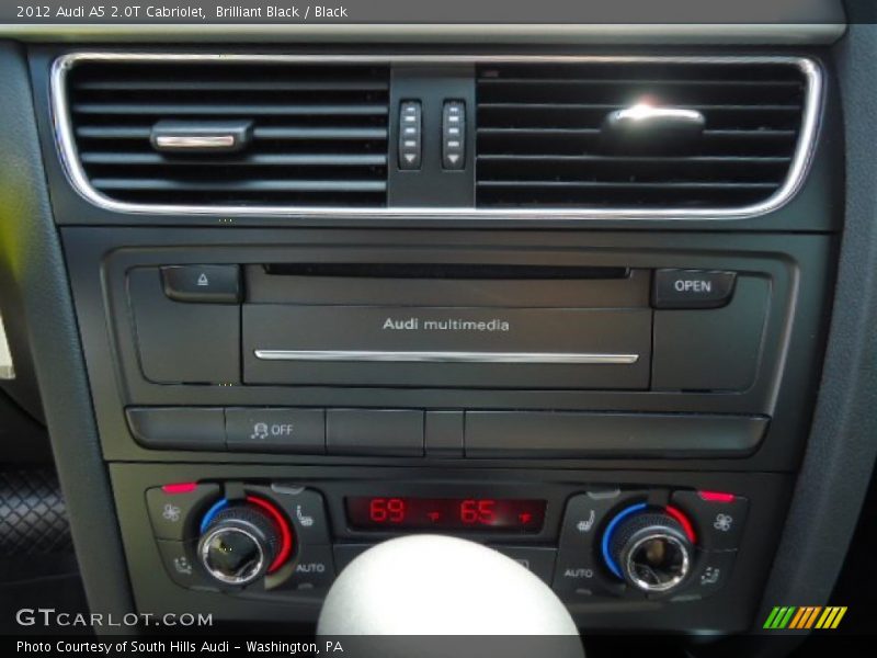 Controls of 2012 A5 2.0T Cabriolet