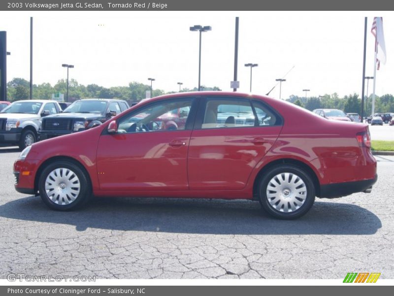 Tornado Red / Beige 2003 Volkswagen Jetta GL Sedan