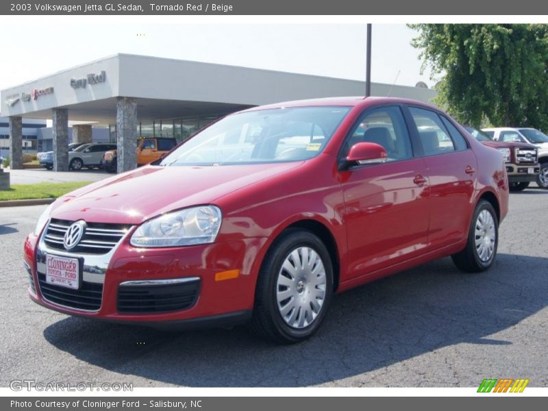 Tornado Red / Beige 2003 Volkswagen Jetta GL Sedan