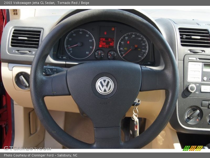 Tornado Red / Beige 2003 Volkswagen Jetta GL Sedan
