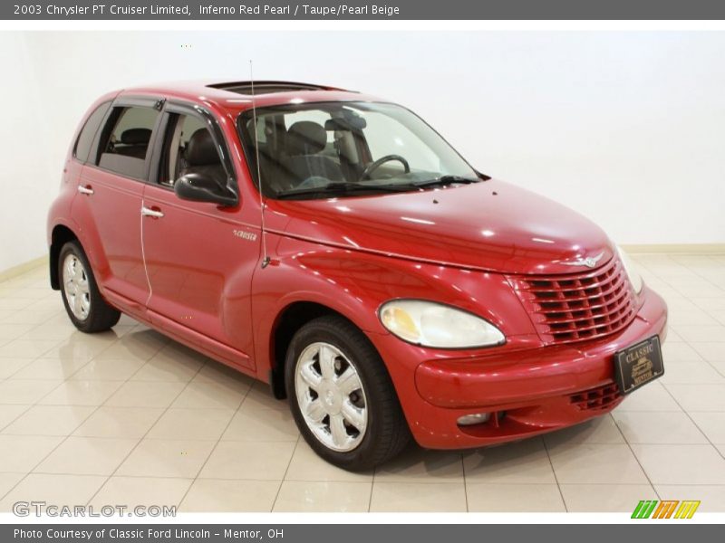 Inferno Red Pearl / Taupe/Pearl Beige 2003 Chrysler PT Cruiser Limited