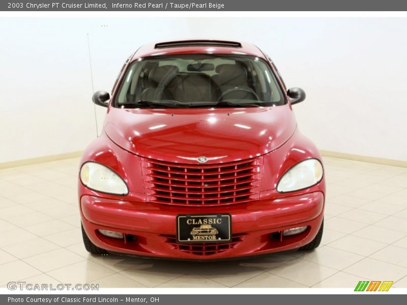 Inferno Red Pearl / Taupe/Pearl Beige 2003 Chrysler PT Cruiser Limited