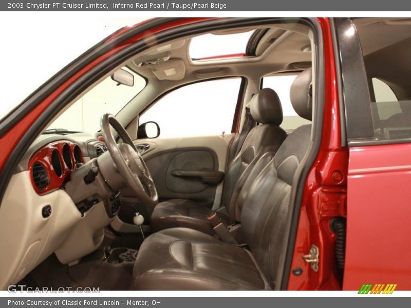 Inferno Red Pearl / Taupe/Pearl Beige 2003 Chrysler PT Cruiser Limited