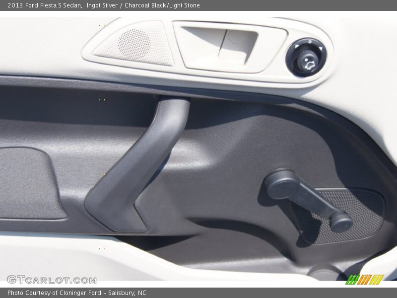 Ingot Silver / Charcoal Black/Light Stone 2013 Ford Fiesta S Sedan
