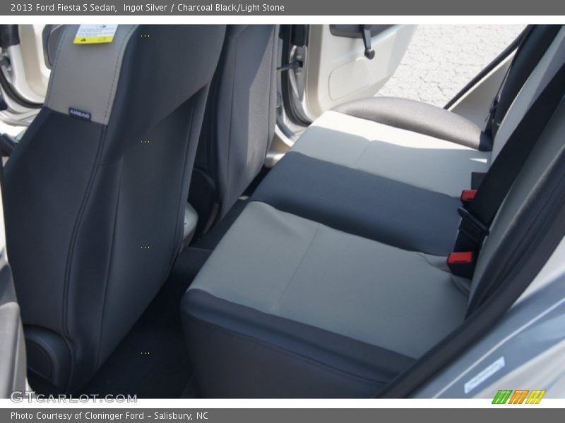 Ingot Silver / Charcoal Black/Light Stone 2013 Ford Fiesta S Sedan