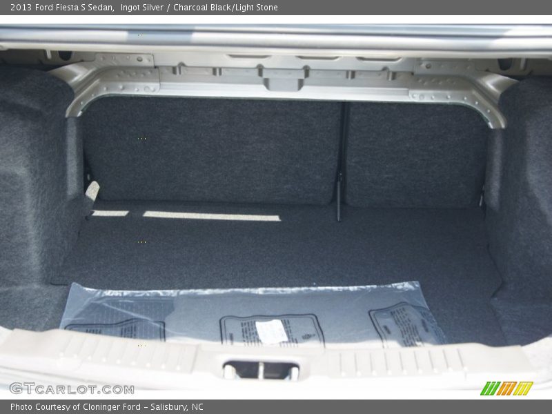 Ingot Silver / Charcoal Black/Light Stone 2013 Ford Fiesta S Sedan