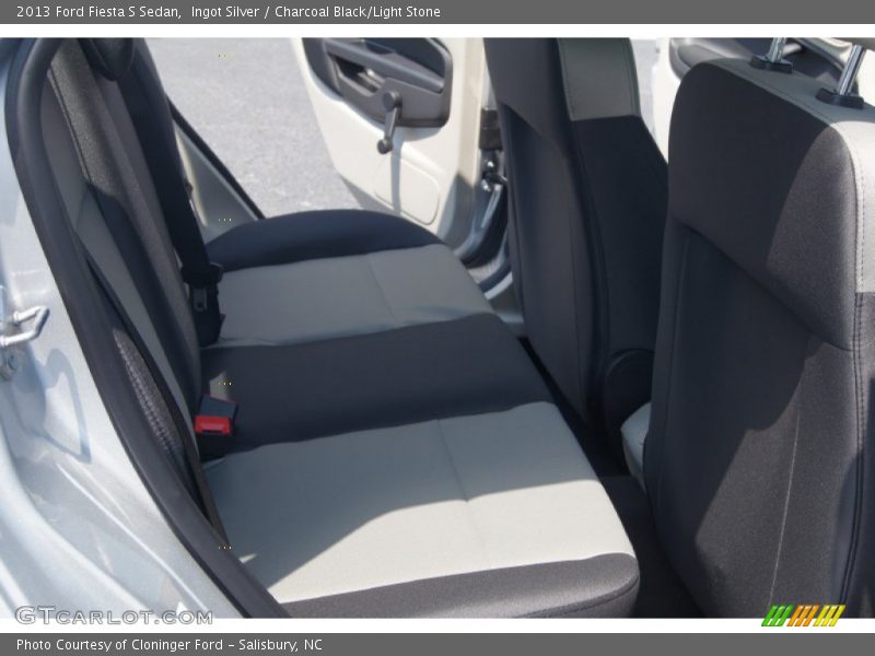 Ingot Silver / Charcoal Black/Light Stone 2013 Ford Fiesta S Sedan