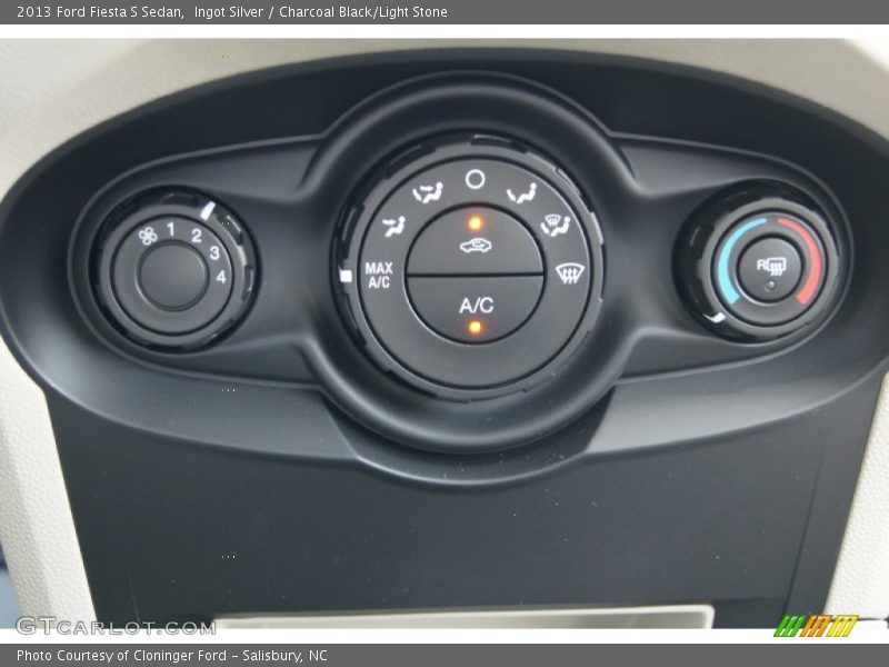 Controls of 2013 Fiesta S Sedan