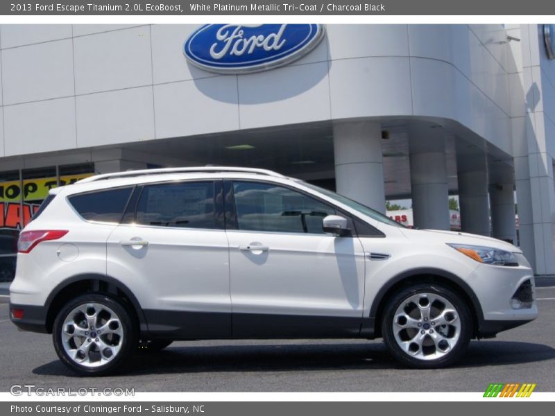  2013 Escape Titanium 2.0L EcoBoost White Platinum Metallic Tri-Coat