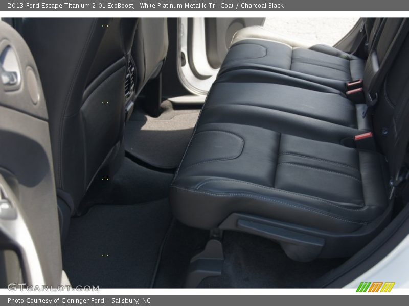 White Platinum Metallic Tri-Coat / Charcoal Black 2013 Ford Escape Titanium 2.0L EcoBoost