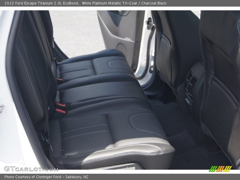 White Platinum Metallic Tri-Coat / Charcoal Black 2013 Ford Escape Titanium 2.0L EcoBoost