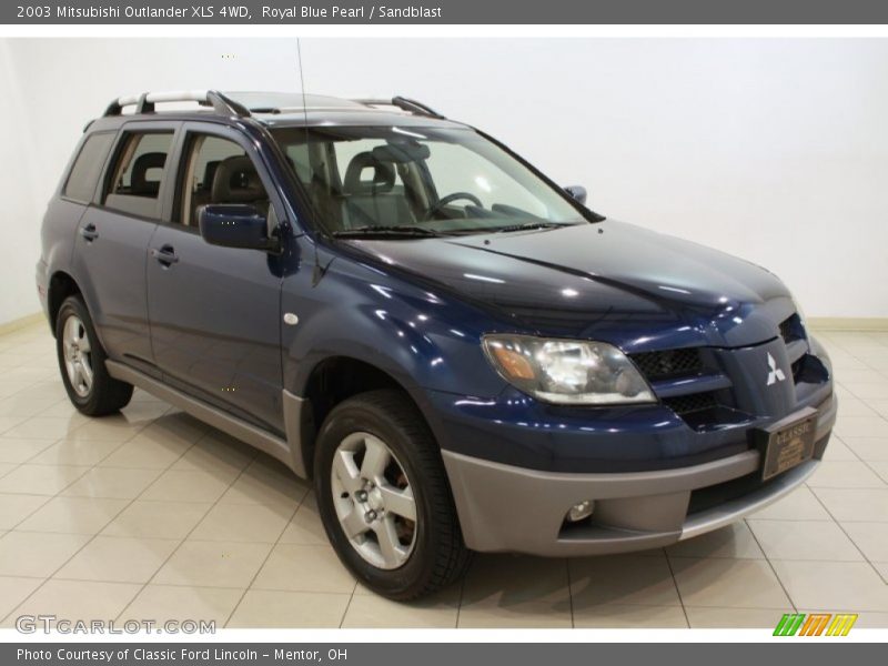 Royal Blue Pearl / Sandblast 2003 Mitsubishi Outlander XLS 4WD