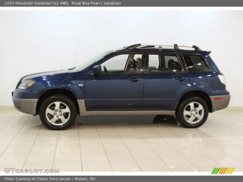 Royal Blue Pearl / Sandblast 2003 Mitsubishi Outlander XLS 4WD